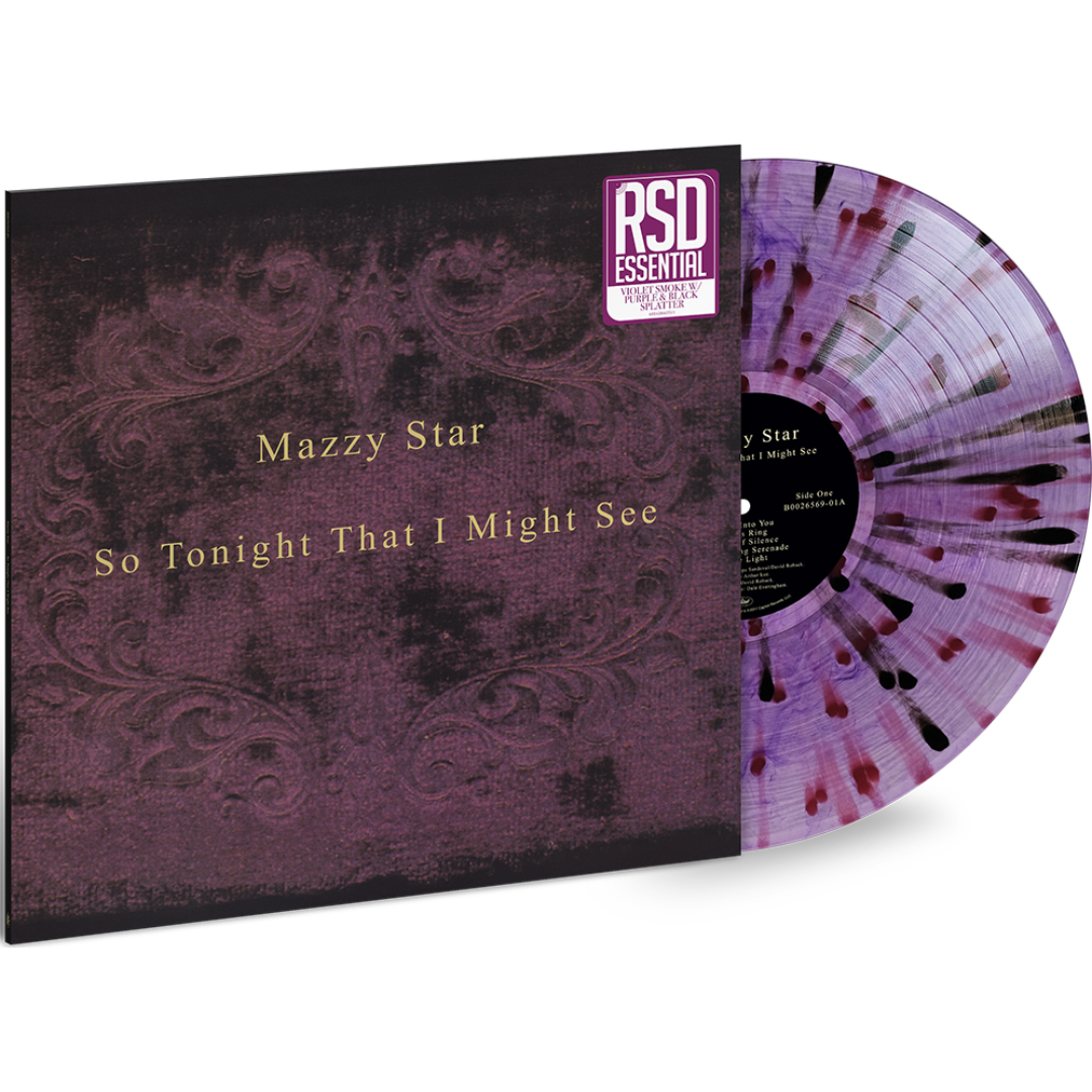 MAZZY STAR 'SO TONIGHT THAT I MIGHT SEE' LP - LAVENDER/BLACK MARBLED