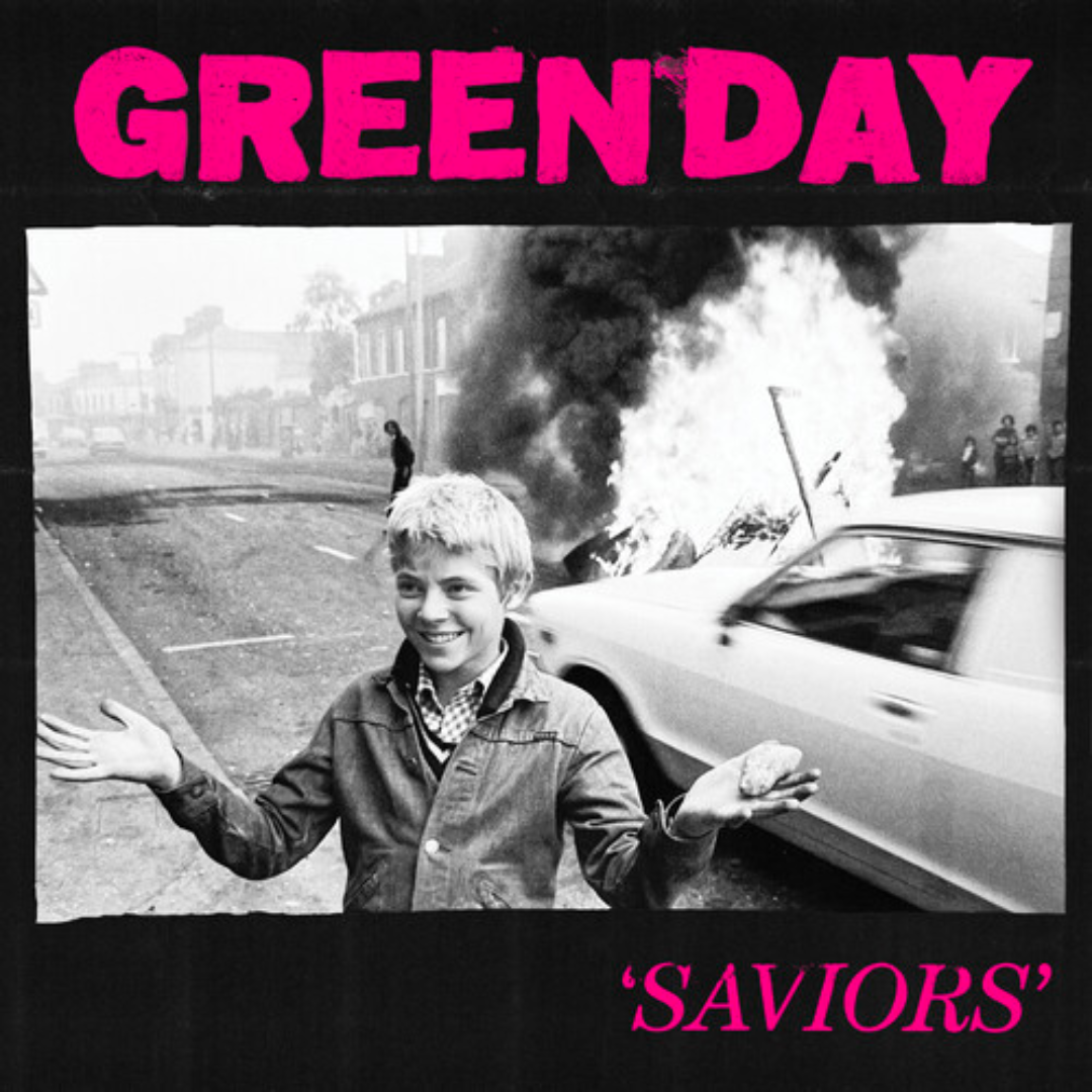 GREEN DAY 'SAVIORS' LP - PINK/BLACK