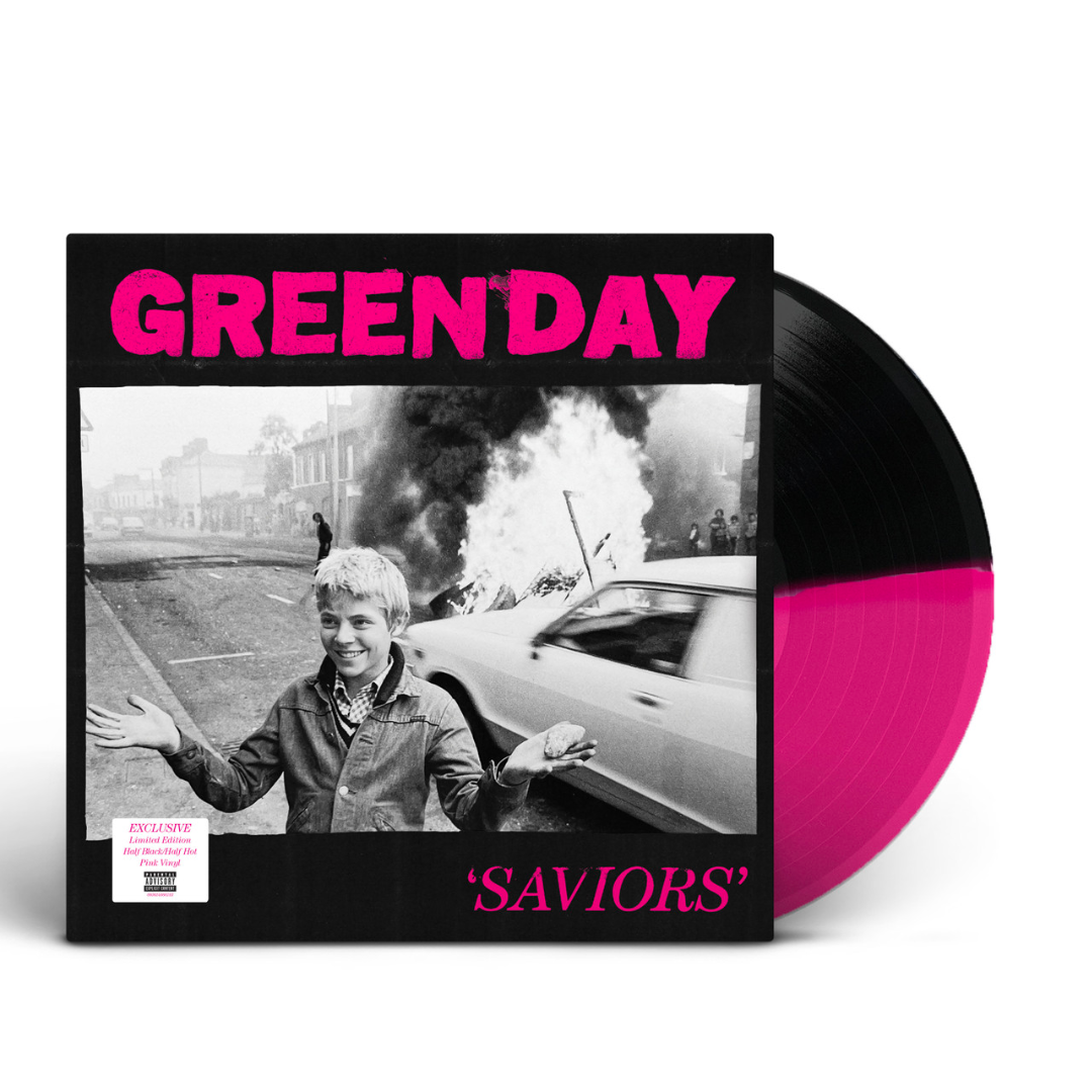 GREEN DAY 'SAVIORS' LP - PINK/BLACK