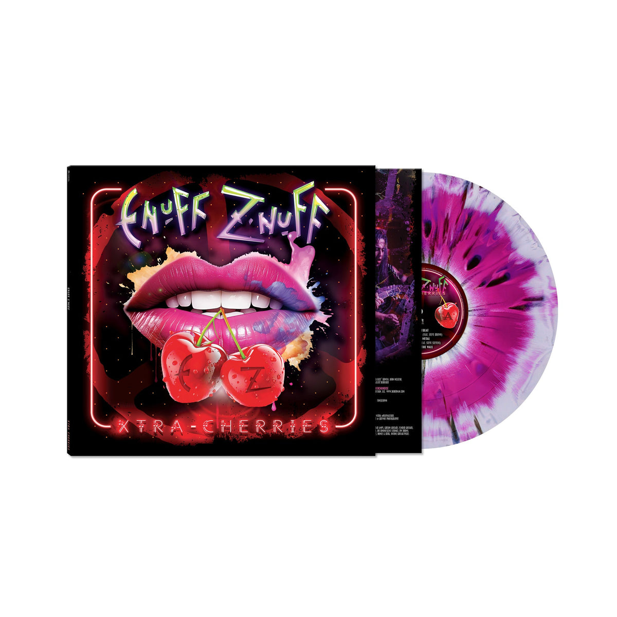 ENUFF Z'NUFF 'XTRA CHERRIES' LP - LTD. - BLACK/PINK/WHITE/SPLATTER/HAZE