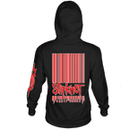 SLIPKNOT BARCODE BLACK FRT/BCK HOODIE
