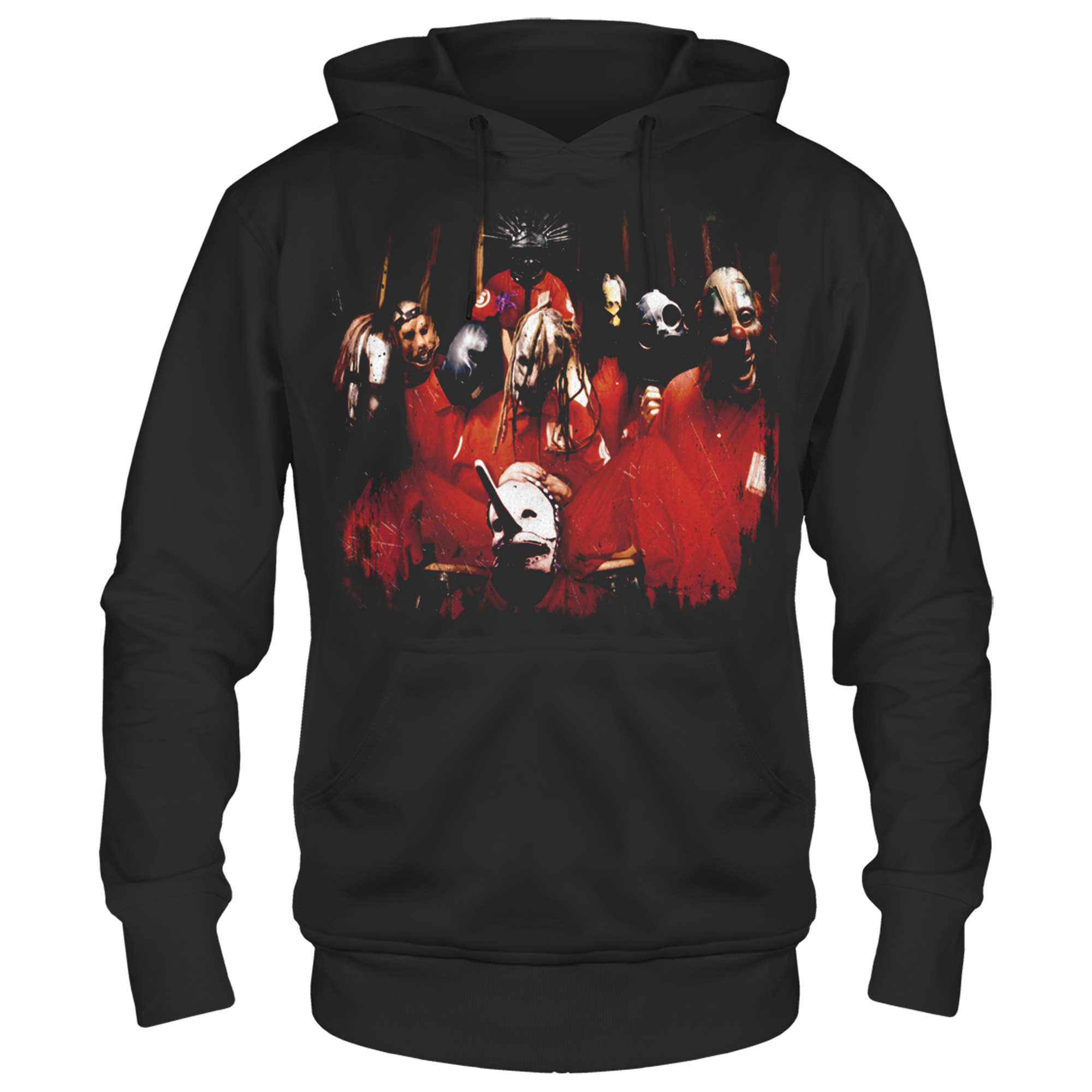 SLIPKNOT BAND PHOTO BLACK FRT/BCK HOODIE