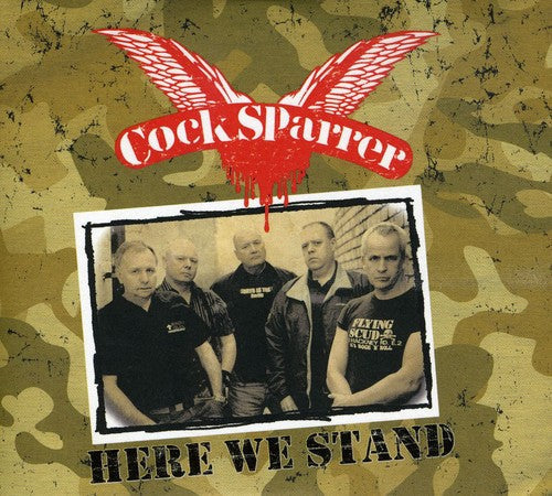 COCK SPARRER 'HERE WE STAND' LP - CLEAR/BLACK/SPLATTER