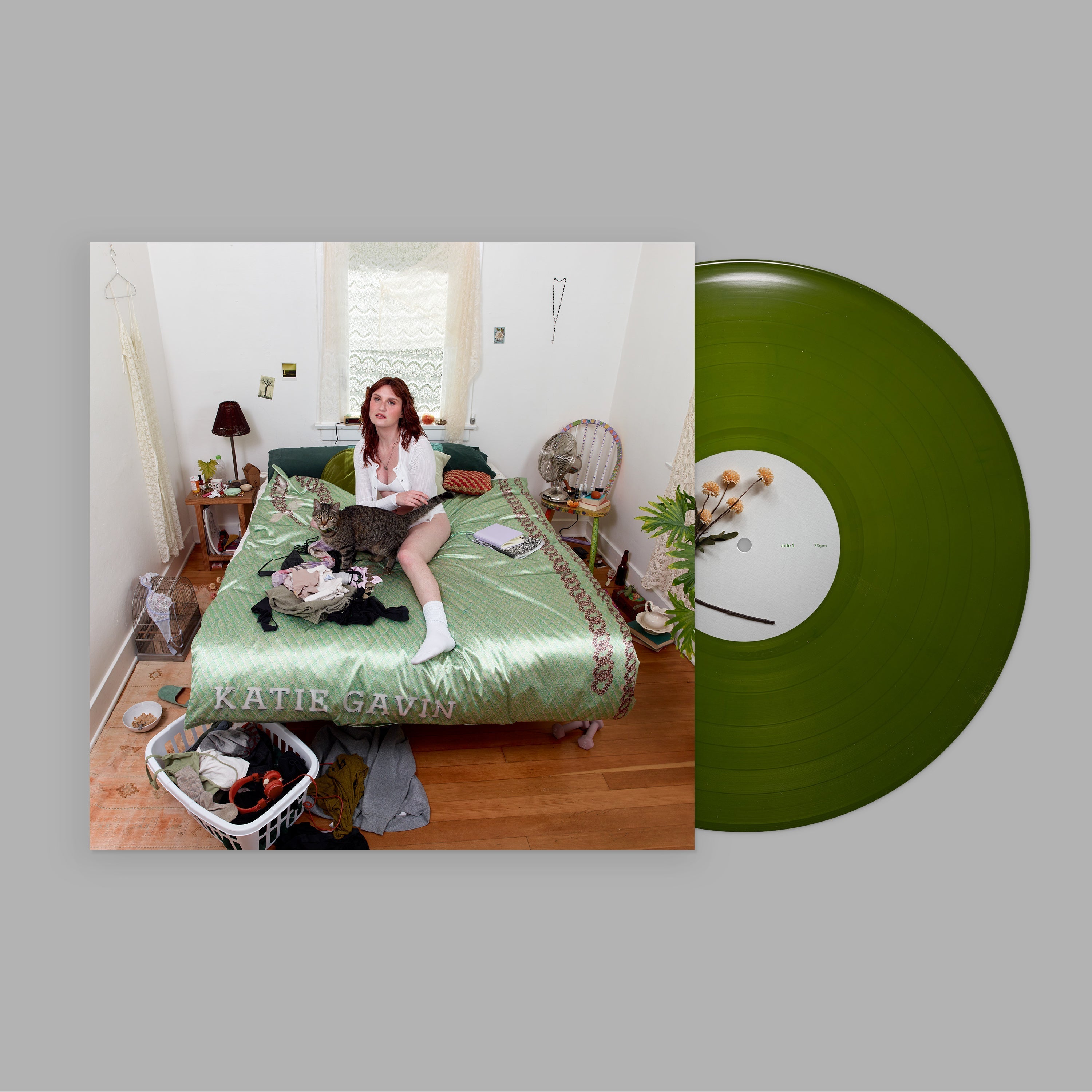 KATIE GAVIN 'WHAT A RELIEF' LP - OLIVE