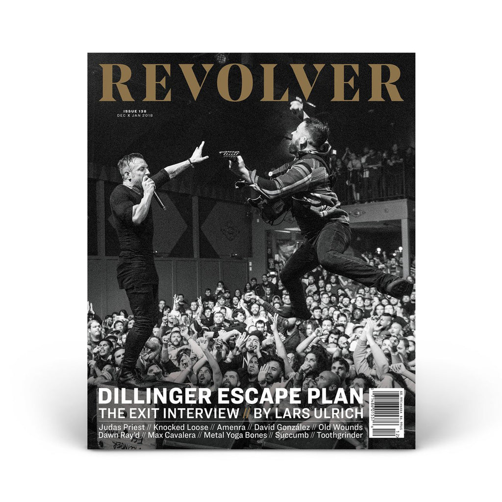 REVOLVER DEC/JAN 2018 ISSUE SILVER COLLECTOR’S SLIPCASE EDITION FEATURING DILLINGER ESCAPE PLAN - EXCLUSIVE - LTD. 200