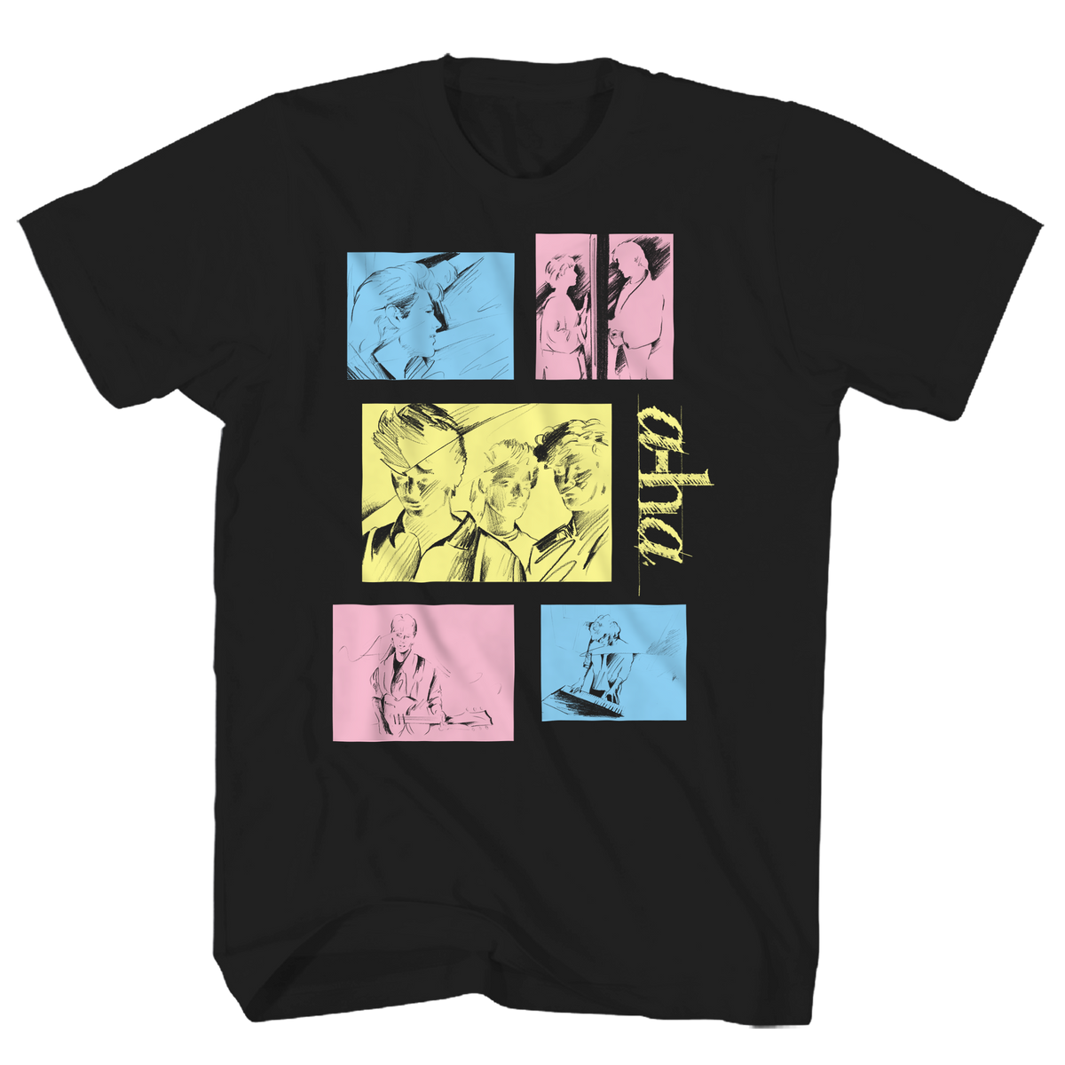 A-HA TOUR TAKE ON ME BLACK TEE