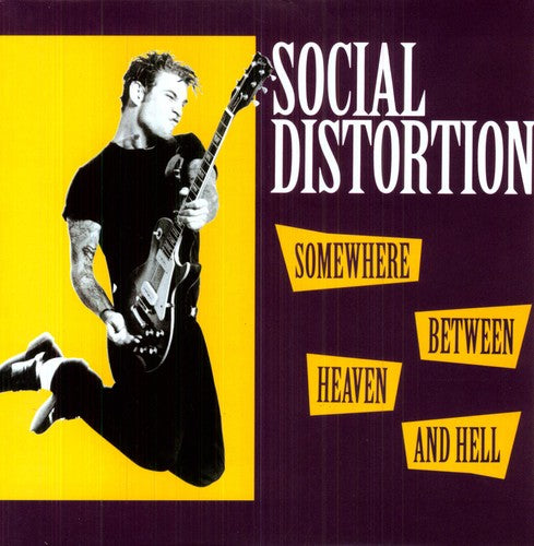 SOCIAL DISTORTION 'SOMEWHERE BETWEEN HEAVEN AND HELL' LP - IMPORT
