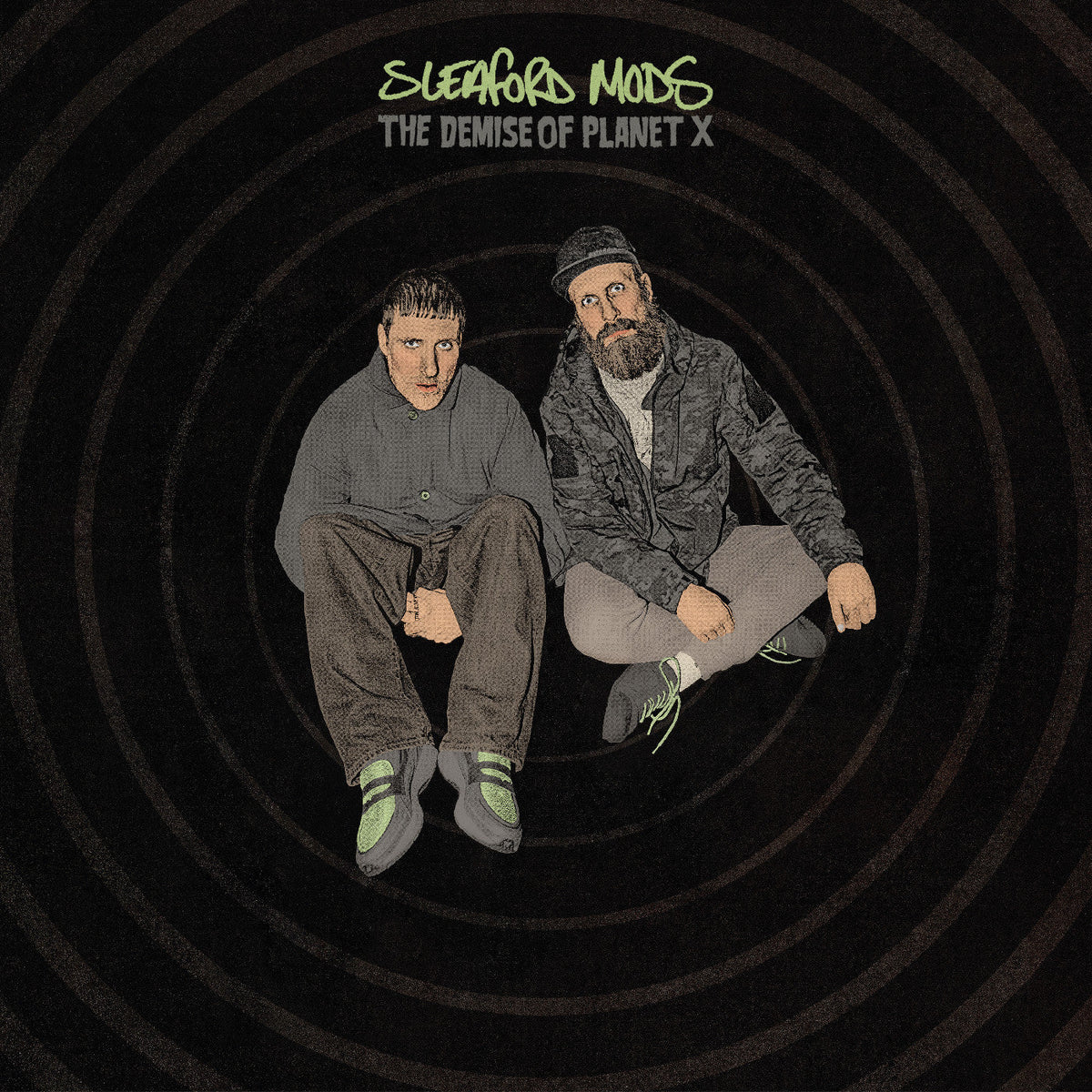 SLEAFORD MODS 'THE DEMISE OF PLANET X' LP - NEON GREEN/BLACK MARBLE