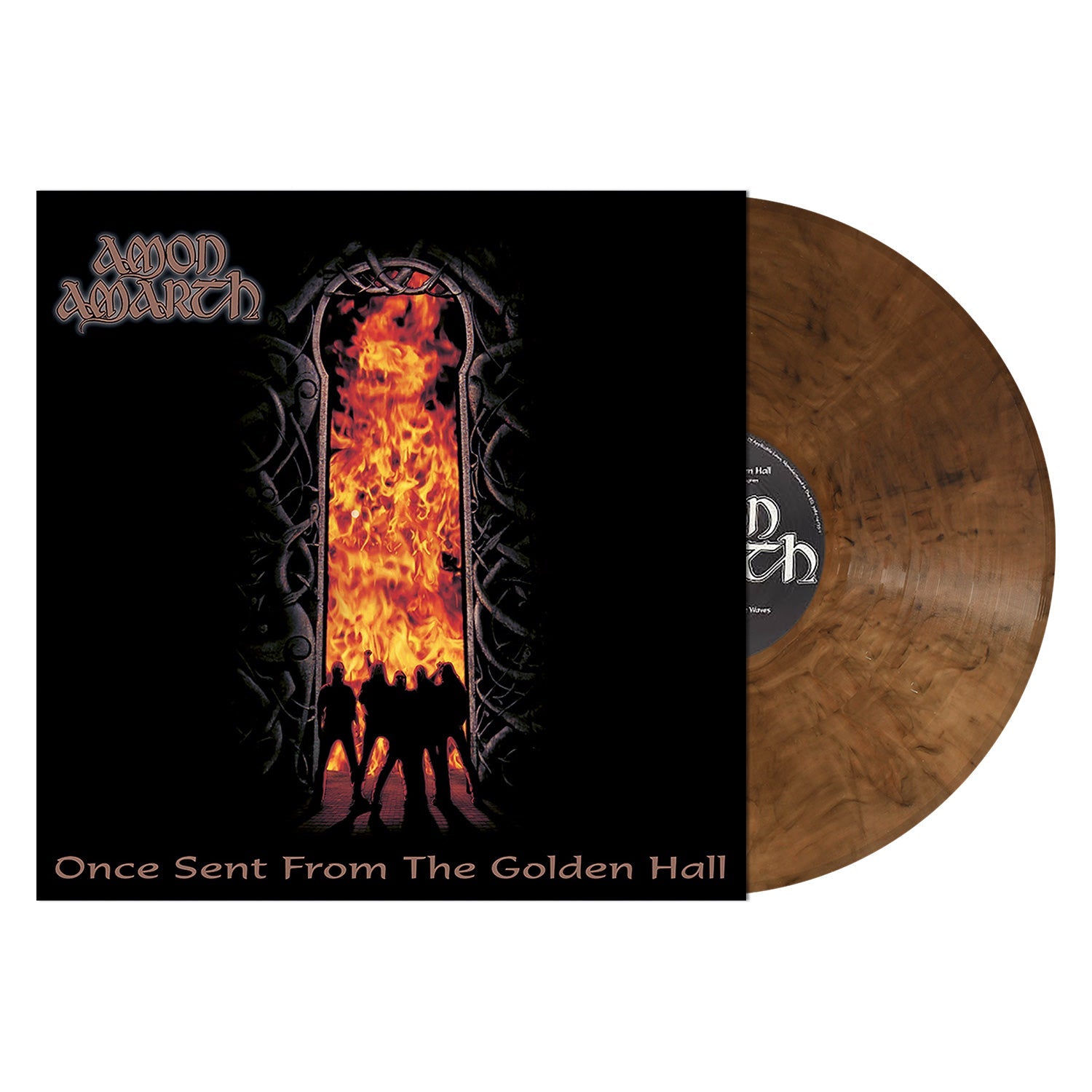 AMON AMARTH 'ONCE SENT FROM THE GOLDEN HALL' LP - BROWN