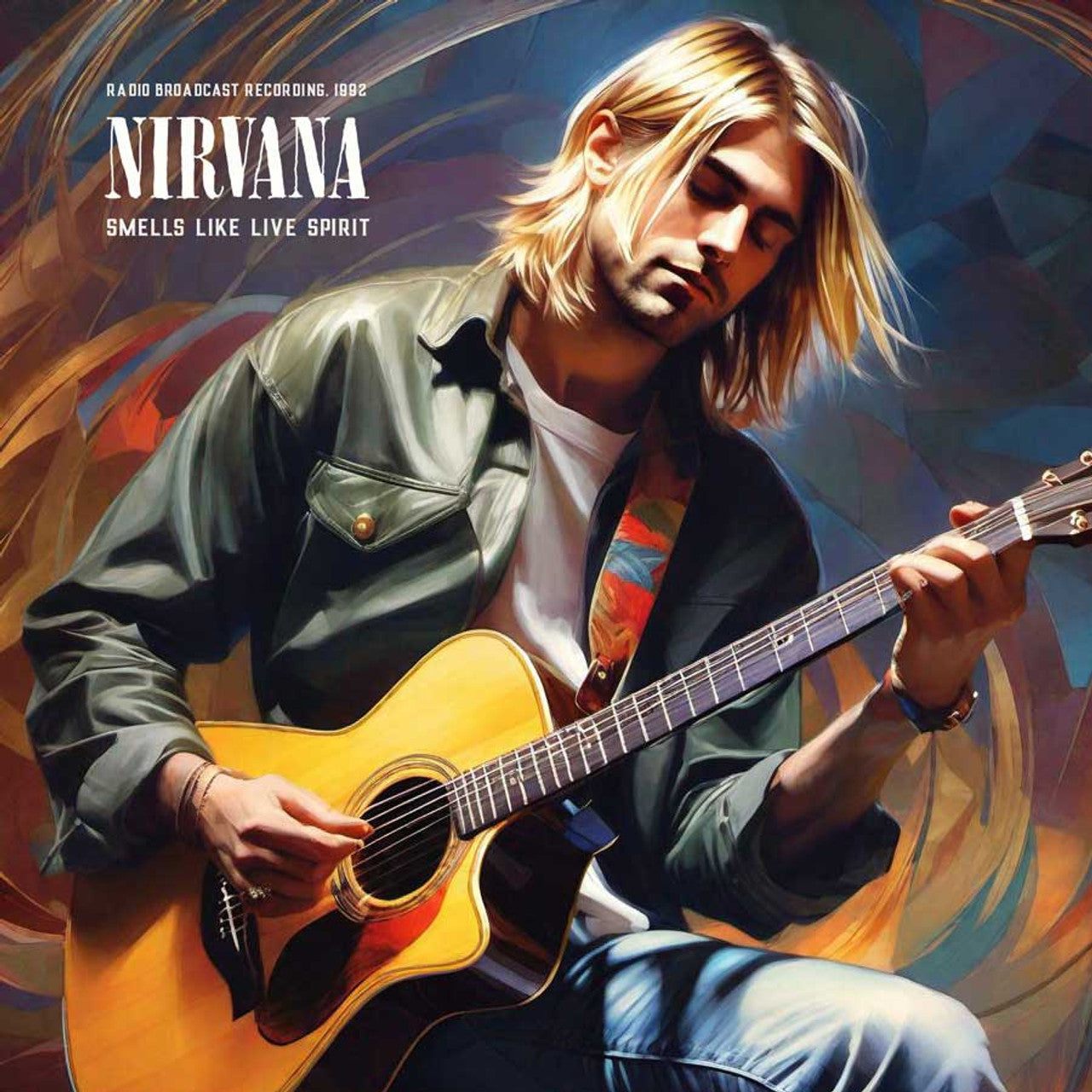 NIRVANA 'SMELLS LIKE LIVE SPIRIT / RADIO BROADCAST' LP - BLUE