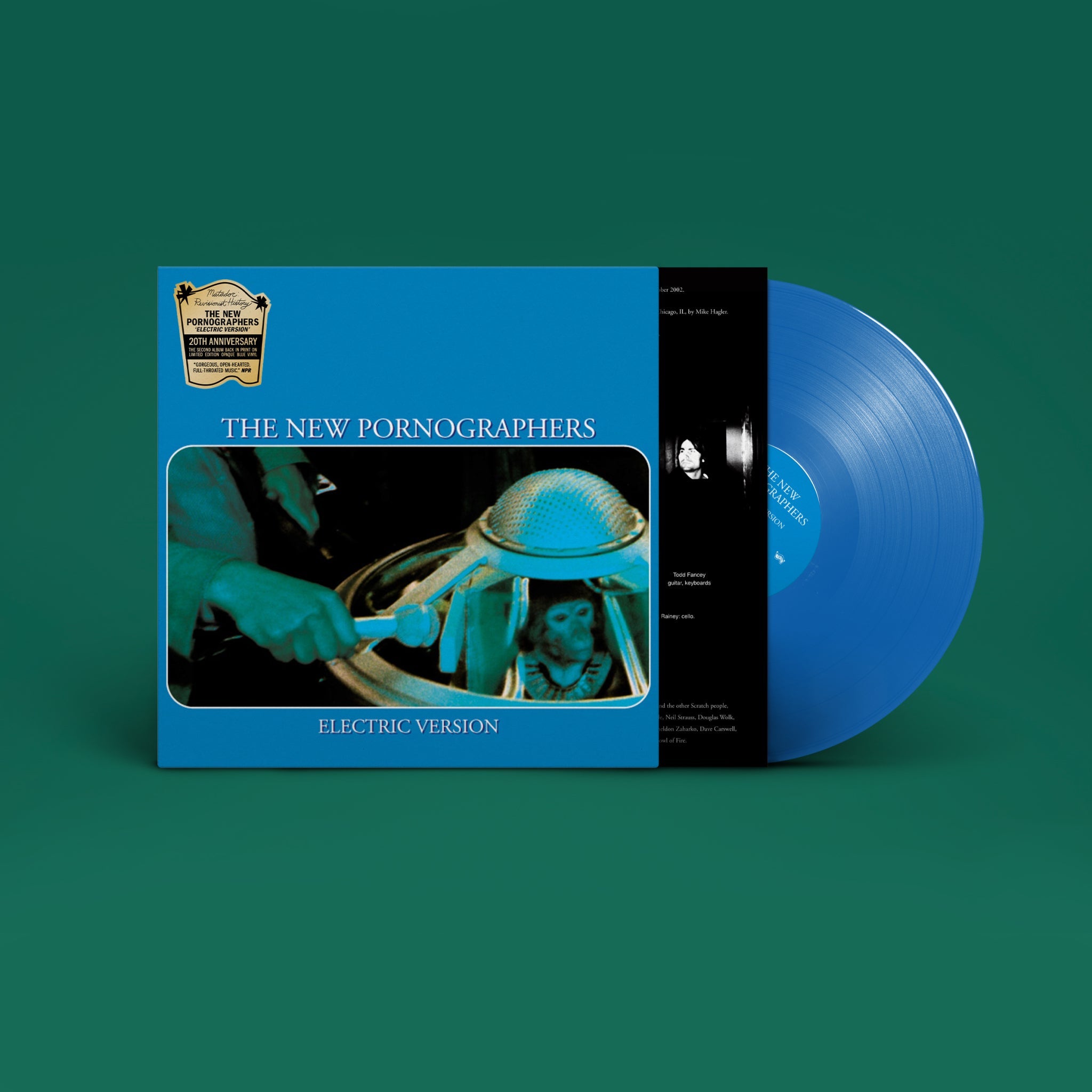 THE NEW PORNOGRAPHERS 'ELECTRIC VERSION' REVISIONIST HISTORY EDITION LP -  BLUE
