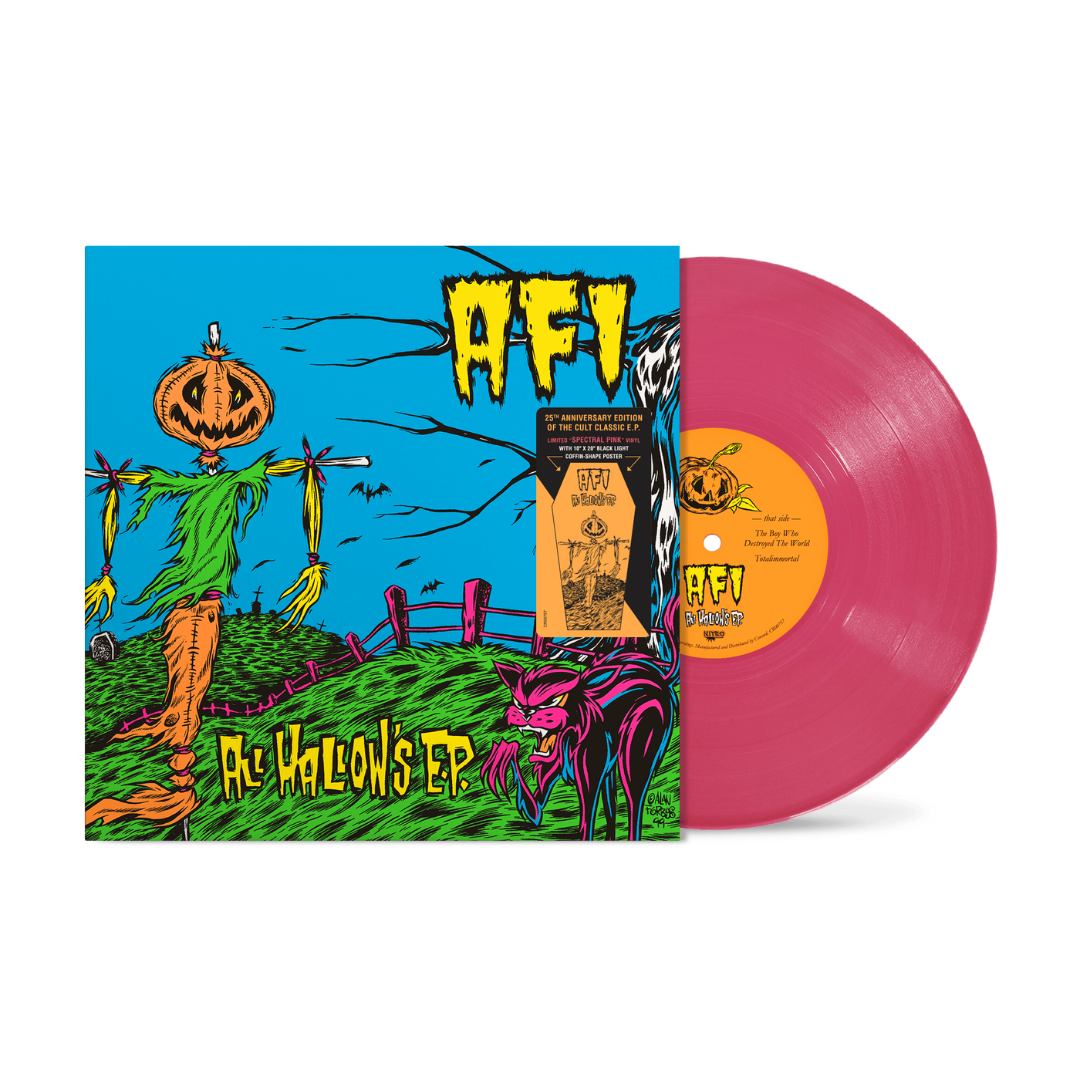 AFI 'ALL HALLOW'S' 10" 25TH ANNIVERSARY EP - PINK