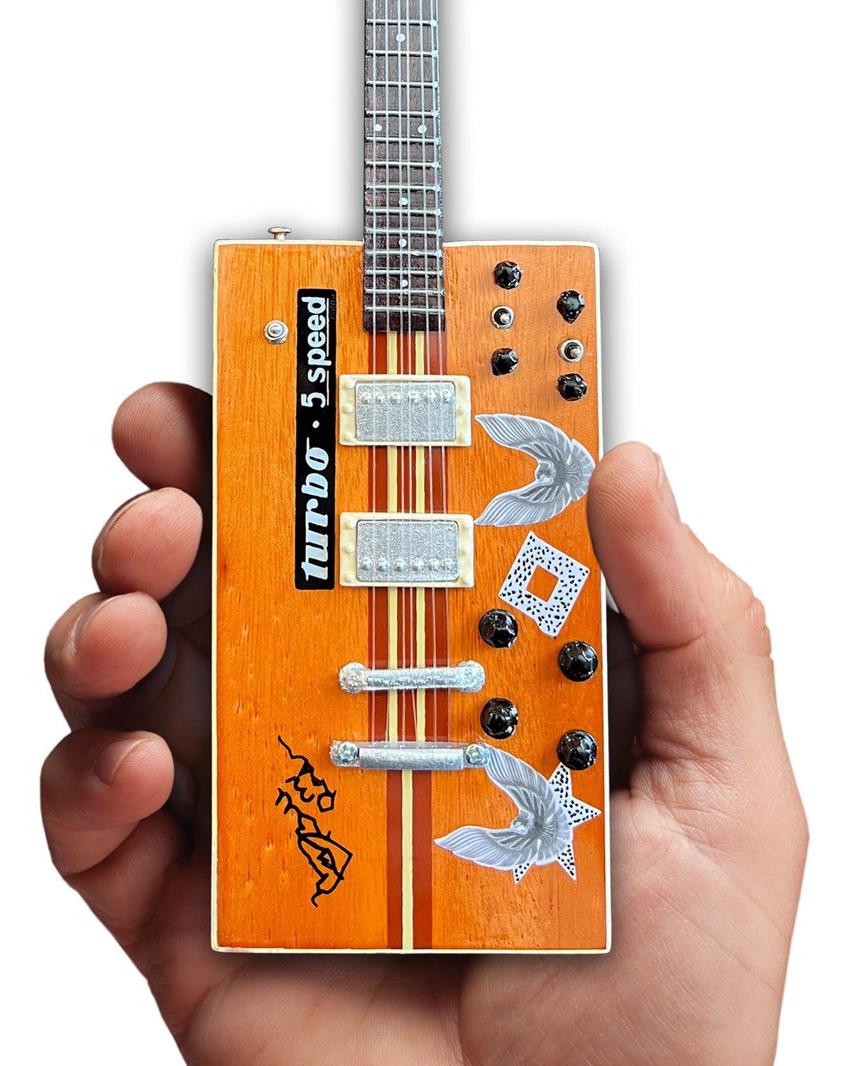BO DIDDLEY SIGNATURE'TWANG MACHINE' TURBO 5-SPEED KINMAN CUSTOM MINI GUITAR MODEL