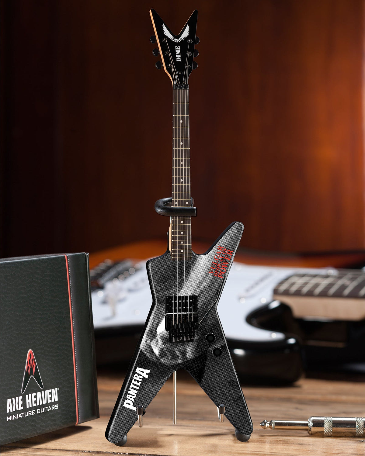 SET OF 3 HANDCRAFTED DEAN DIMEBAG SIGNATURE PANTERA ML MINI GUITAR MODELS