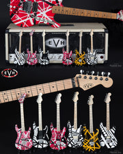 EVH SET OF 6 EDDIE VAN HALEN MINI GUITAR REPLICA COLLECTIBLES - OFFICIALLY LICENSED