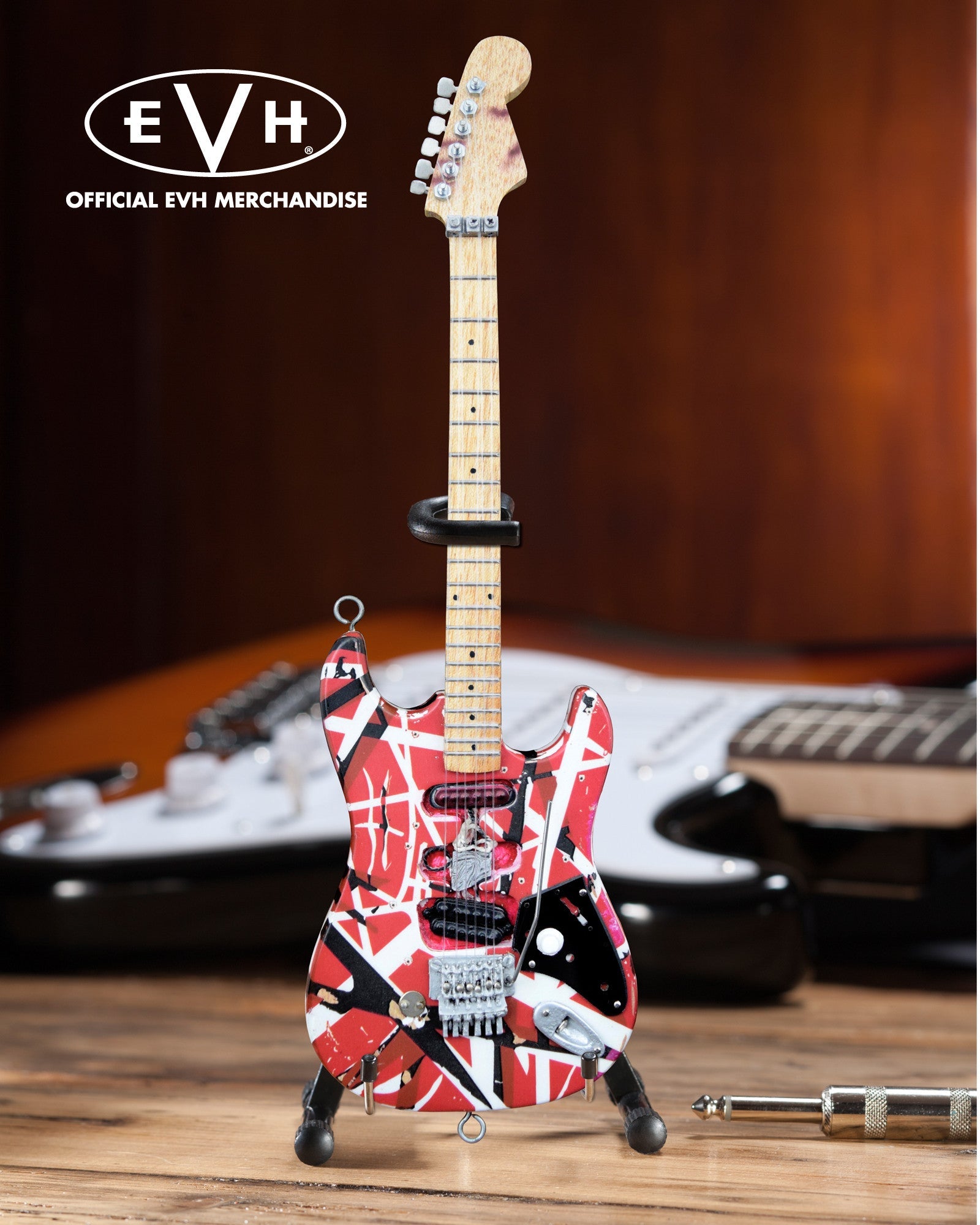 EVH SET OF 3 EDDIE VAN HALEN MINI GUITAR REPLICA COLLECTIBLES - OFFICIALLY LICENSED