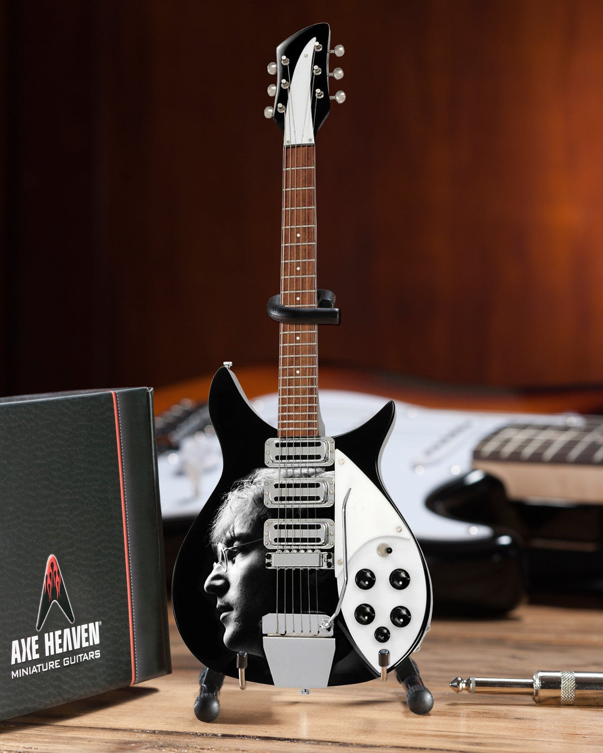 LICENSED FAB FOUR - JOHN LENNON TRIBUTE MINI GUITAR - RADIO DAYS