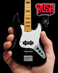 GEDDY LEE FENDER' JAZZ BASS' WITH BLACK INLAYS MINIATURE BASS GUITAR REPLICA - OFFICIALLY LICENSED