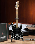 OFFICIALLY LICENSED BUDDY GUY MINIATURE FENDER' STRAT' WITH POLKA-DOT FINISH GUITAR REPLICA