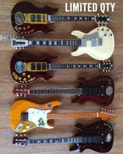 JERRY GARCIA™ TRIBUTE - SET OF 6 SIGNATURE MINI GUITAR REPLICA COLLECTIBLES
