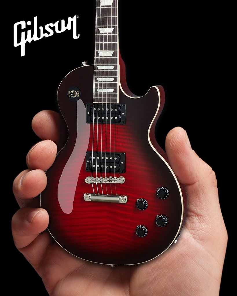 SLASH - GIBSON LES PAUL STANDARD VERMILLION BURST MINI GUITAR