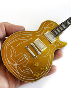 BILLY F GIBBONS "PINSTRIPE" GIBSON LES PAUL GOLDTOP MINI GUITAR MODEL