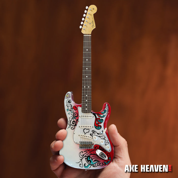 SET OF 3 SIGNATURE JIMI HENDRIX FENDER' STRATOCASTER' MINI GUITARS