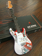 OFFICIALLY LICENSED JIMI HENDRIX MINI FENDER' STRAT' MONTEREY GUITAR MODEL
