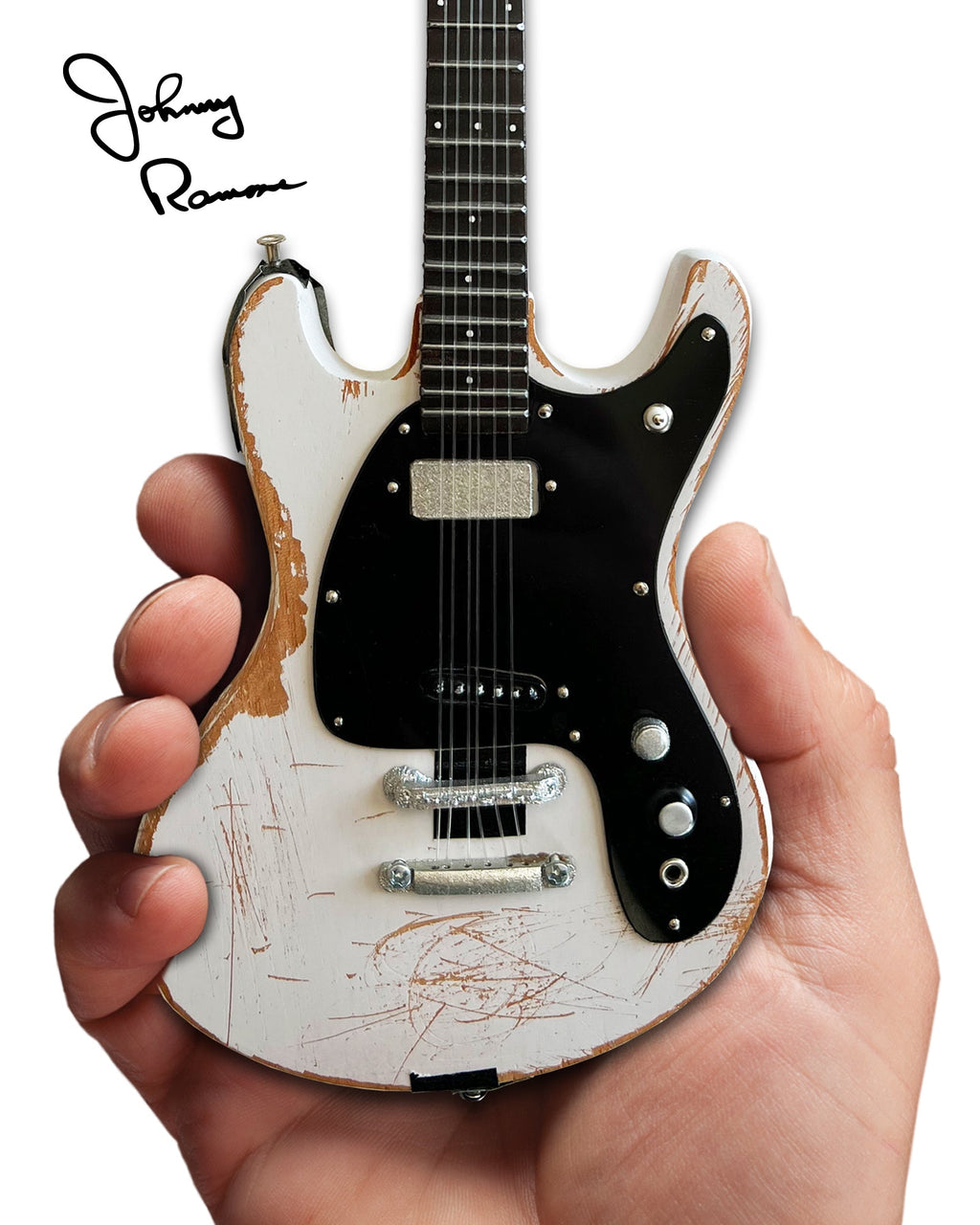 JOHNNY RAMONE SIGNATURE 1965 MOSRITE VENTURES II MINI GUITAR MODEL