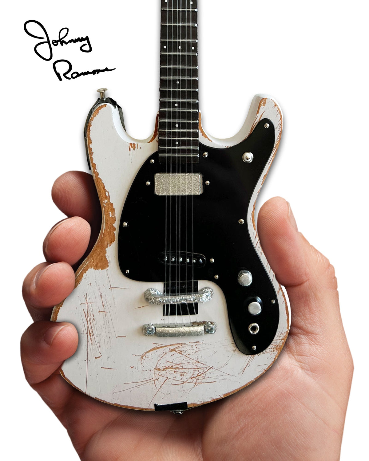 JOHNNY RAMONE SIGNATURE 1965 MOSRITE VENTURES II MINI GUITAR MODEL