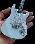 LICENSED KENNY WAYNE SHEPHERD MINI FENDER' STRAT' TRANSPARENT FADED SONIC BLUE GUITAR MODEL