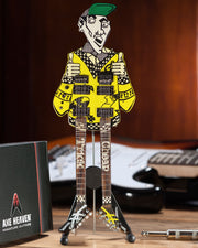 RICK NIELSEN™ UNCLE DICK DOUBLENECK MINI GUITAR REPLICA COLLECTIBLE - OFFICIALLY LICENSED