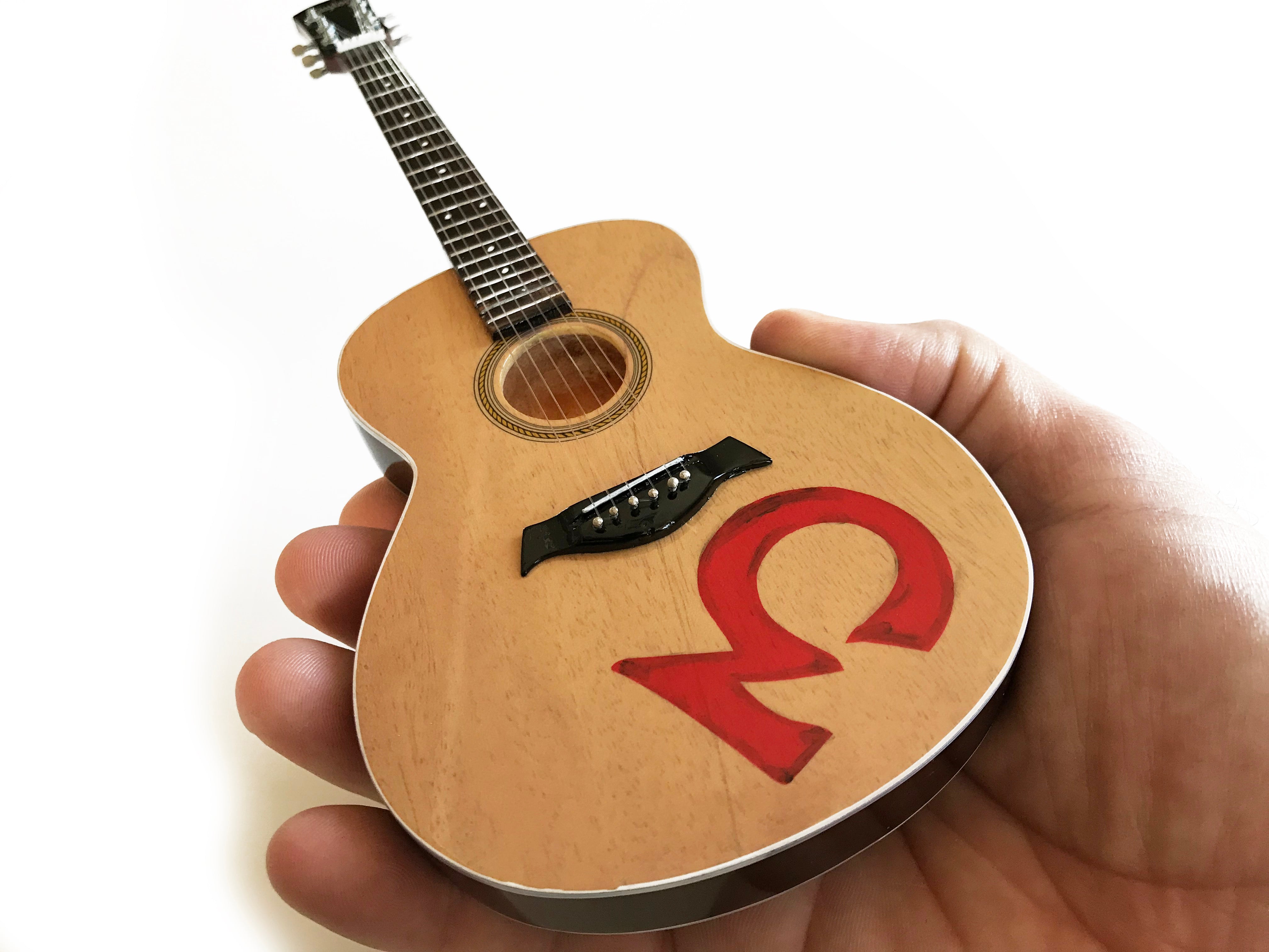 OFFICIALLY LICENSED THIRD EYE BLIND STEPHAN JENKINS MINIATURE ACOUSTIC GUITAR MODEL