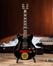 SOUNDGARDEN - LOGO SIGNATURE BLACK HOLLOW BODY MINI GUITAR