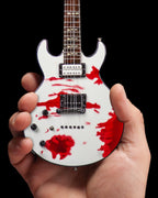 OFFICIALLY LICENSED ZACKY VENGEANCE BLOOD SPLAT SCHECTER MINI GUITAR REPLICA MODEL - AVENGED SEVENFOLD