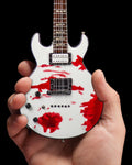 AVENGED SEVENFOLD - ZACKY VENGEANCE - BLOOD SPAT SCHECTER MINI GUITAR