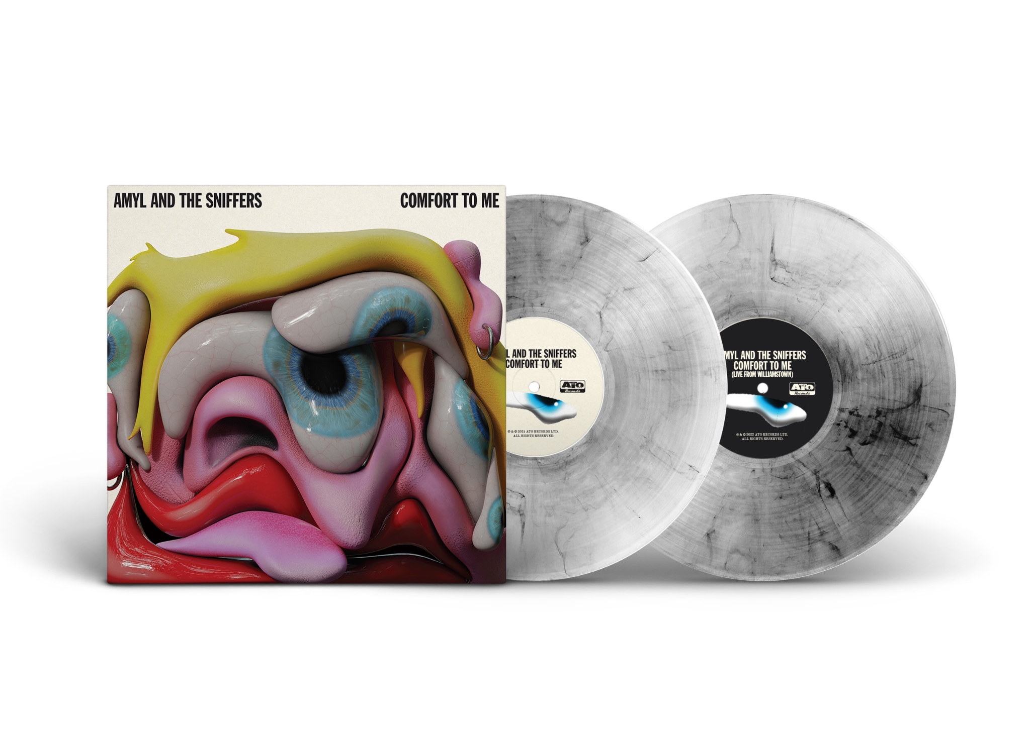 AMYL & THE SNIFFERS 'COMFORT TO ME' EXPANDED EDITION 2LP - CLEAR/SMOKE