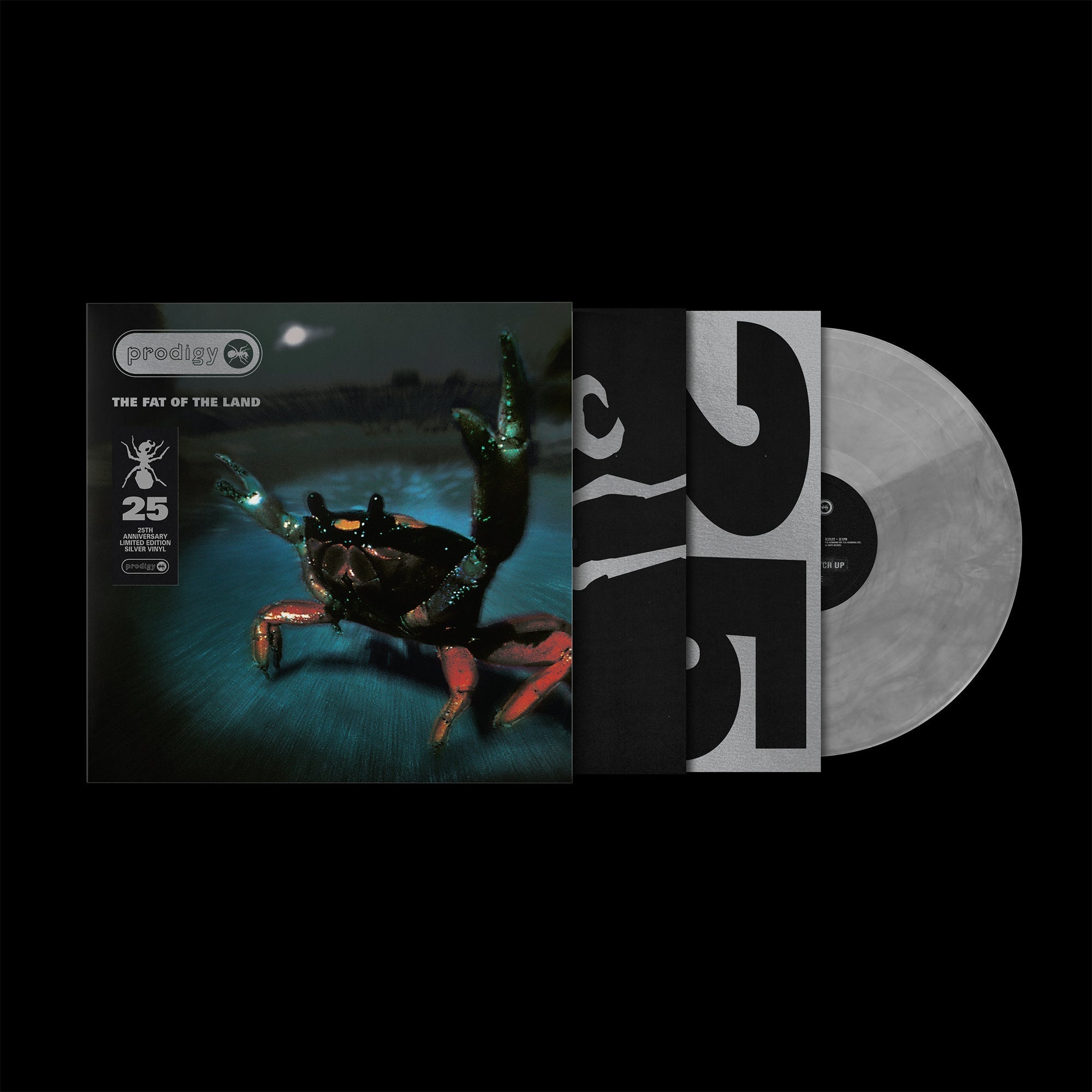 THE PRODIGY 'THE FAT OF THE LAND' 25TH ANNIVERSARY EDITION 2LP - METALLIC SILVER