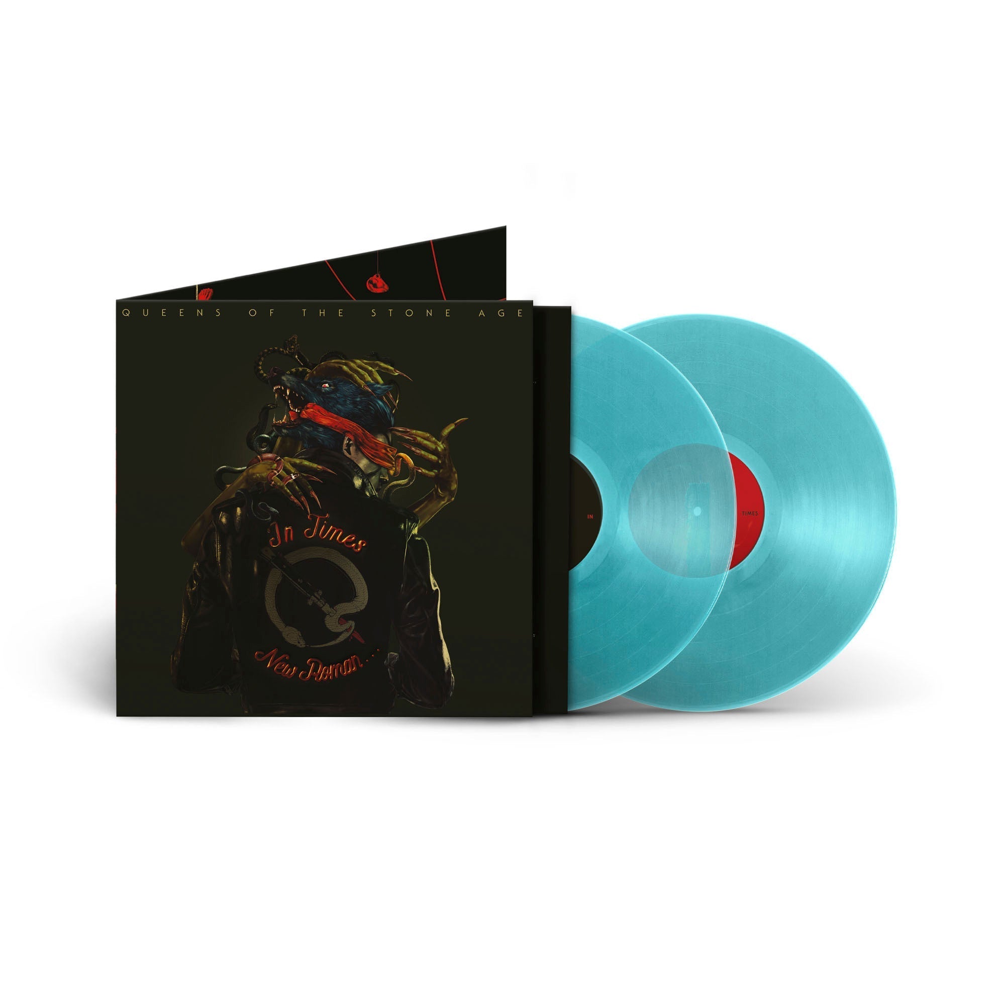 QUEENS OF THE STONE AGE 'IN TIMES NEW ROMAN...' LP - CLEAR BLUE