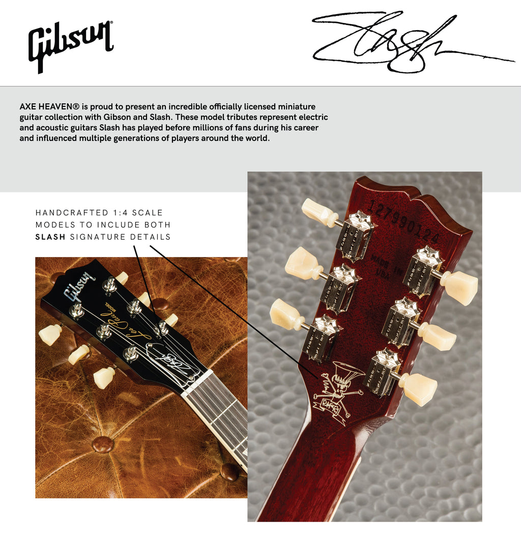 SLASH GIBSON J-45 NOVEMBER BURST ACOUSTIC 1:4 SCALE MINI GUITAR MODEL
