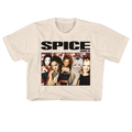 SPICE GIRLS GROUP PHOTO 21" CROPPED NATURAL T-SHIRT