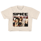 SPICE GIRLS GROUP PHOTO 21" CROPPED NATURAL T-SHIRT