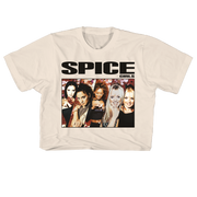 SPICE GIRLS GROUP PHOTO 21" CROPPED NATURAL T-SHIRT