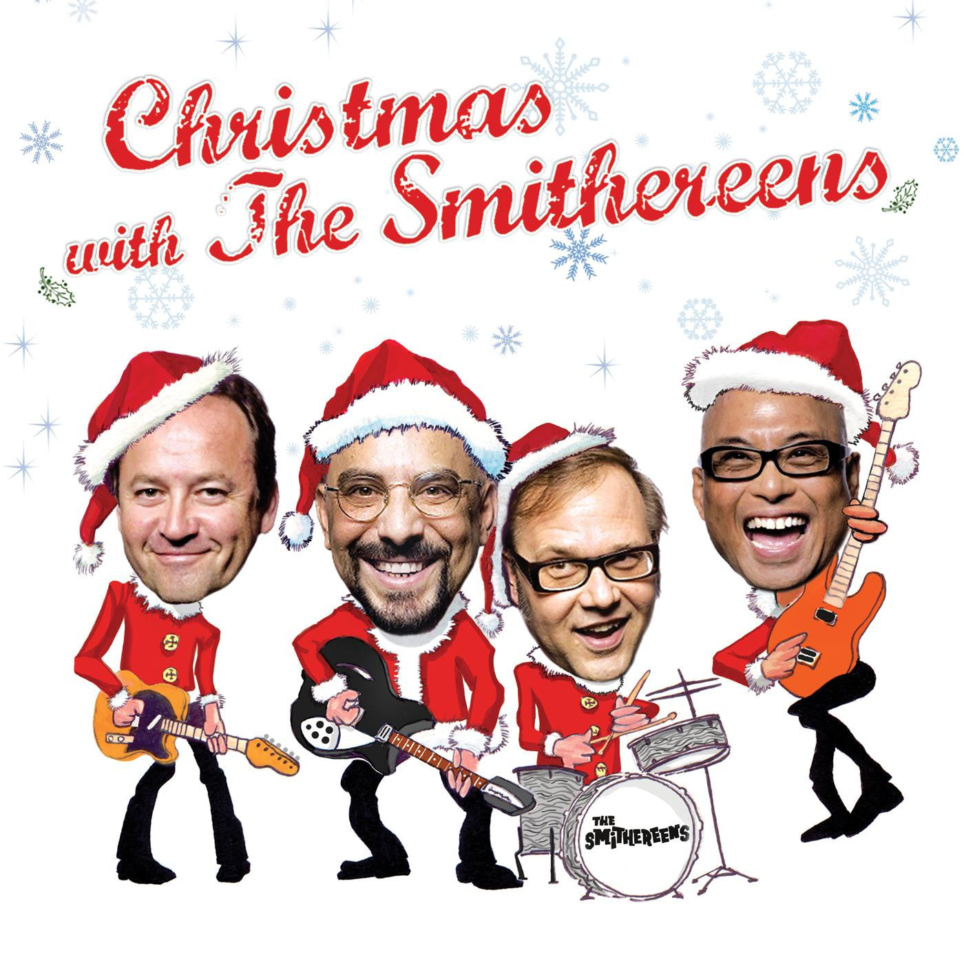 THE SMITHEREENS 'CHRISTMAS WITH THE SMITHEREENS' LP - LTD. - GREEN