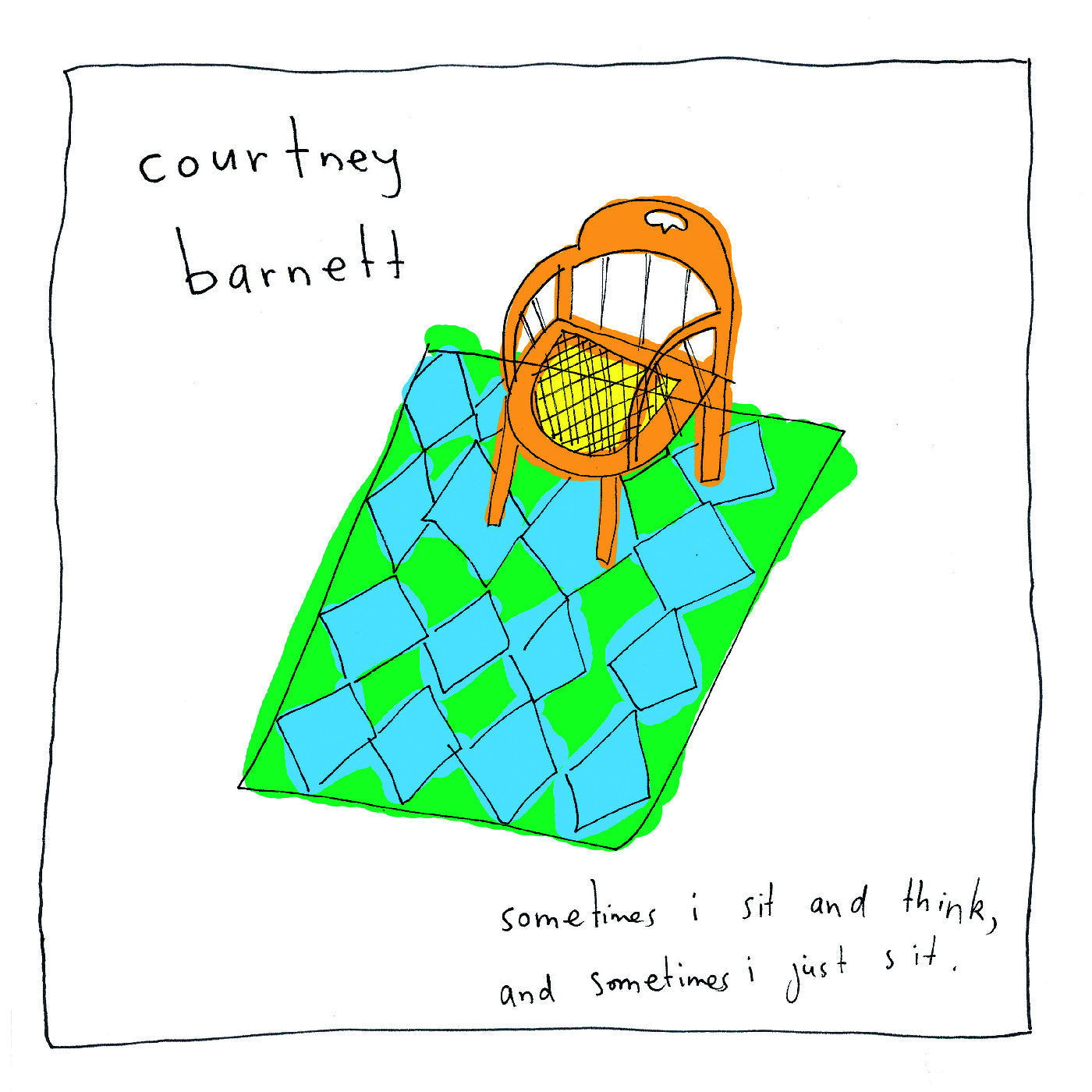 COURTNEY BARNETT 'SOMETIMES I SIT AND THINK, AND SOMETIMES I JUST SIT' LP - CLEAR/RED/YELLOW SPLATTER