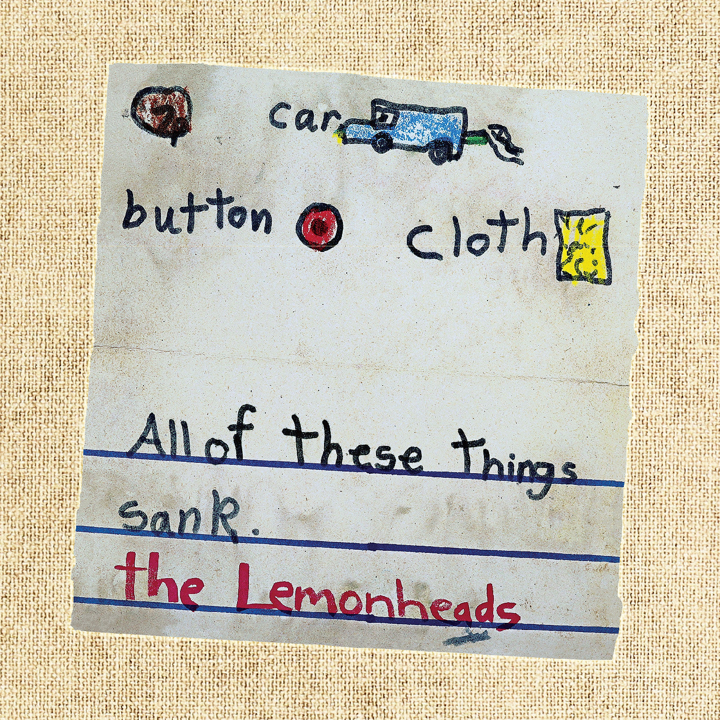 THE LEMONHEADS 'CAR BUTTON CLOTH' 30TH ANNIVERSARY EDITION LP (White Vinyl)