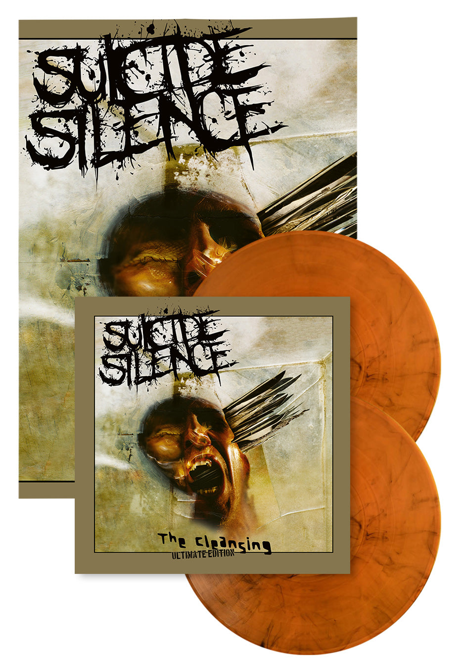 SUICIDE SILENCE 'THE CLEANSING' 2LP - ULTIMATE EDITION - ORANGE/BLACK/MARBLED