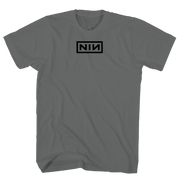 NINE INCH NAILS HIGH DENSITY LOGO CHARCOAL T-SHIRT