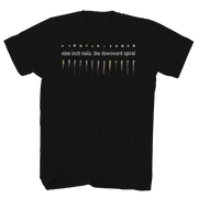 NINE INCH NAILS DOWNWARD SPIRAL FRT/BACK BLACK T-SHIRT