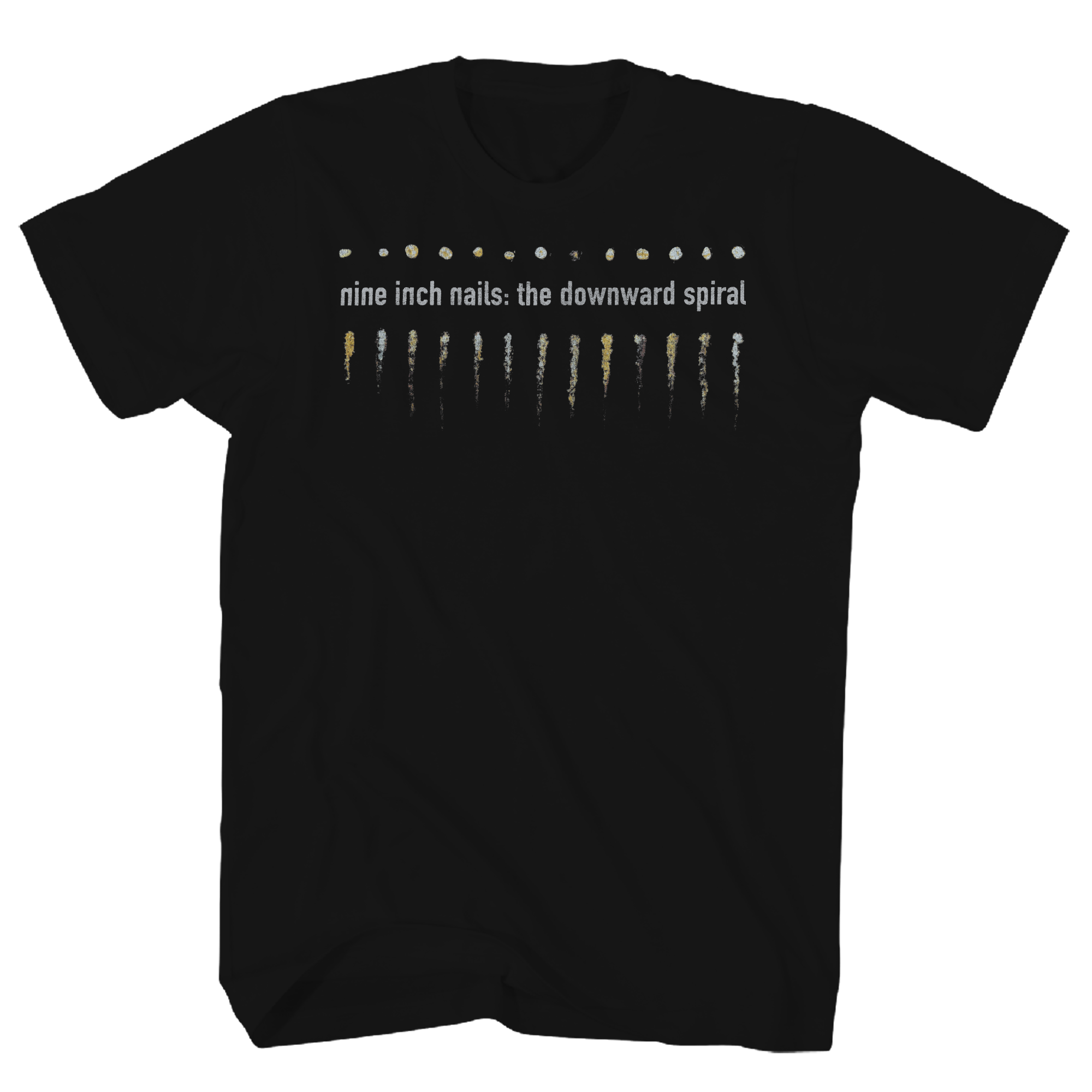 NINE INCH NAILS DOWNWARD SPIRAL FRT/BACK BLACK T-SHIRT
